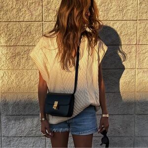 Casual Cream Knit Top